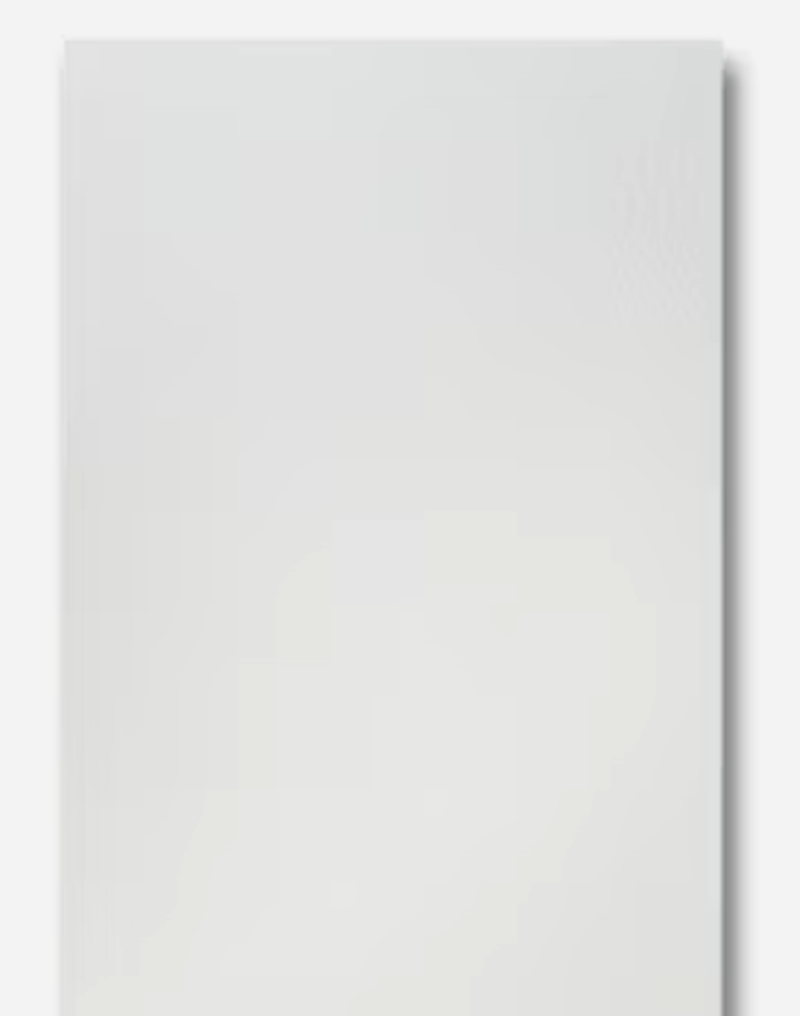 Matte White Frameless European kitchen cabinet door finish