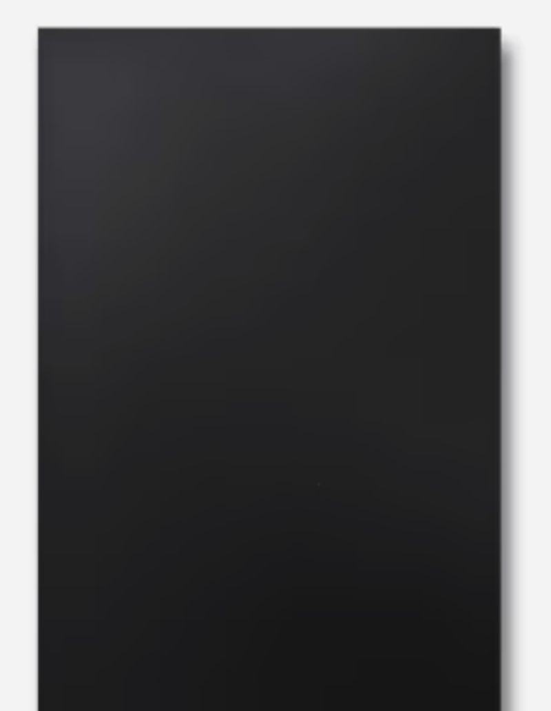 Matte Black Frameless European kitchen cabinet door finish
