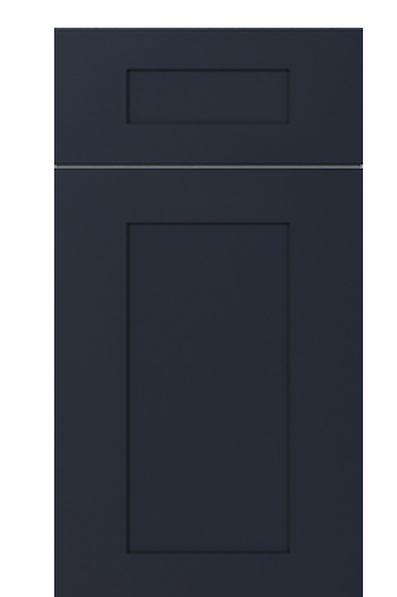 Navy Blue Shaker kitchen cabinet door finish
