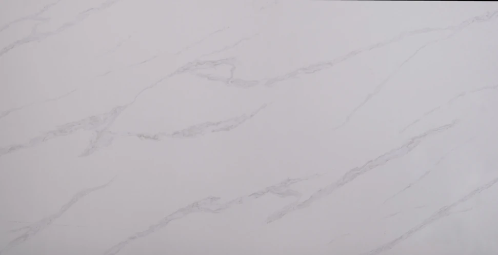 Rose White quartz countertop slab pattern