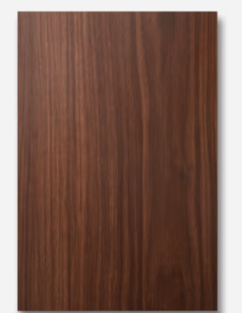 Walnut Frameless European kitchen cabinet door finish