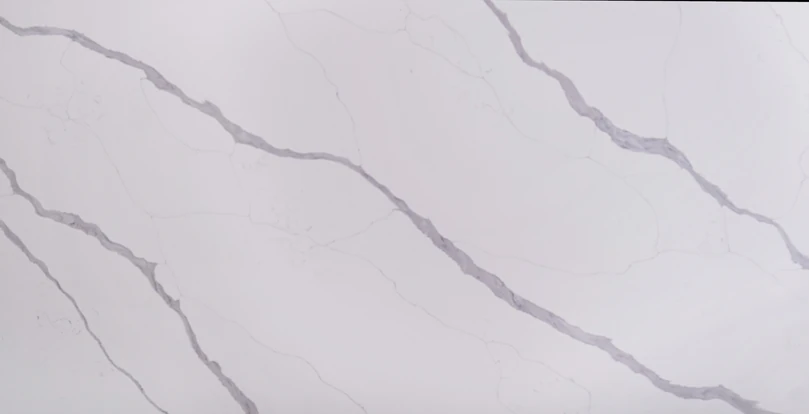 Dove Grey quartz countertop slab pattern