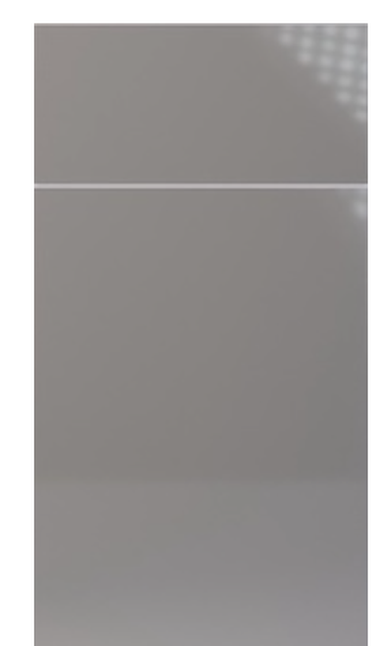 High Gloss Gray Frameless European kitchen cabinet door finish