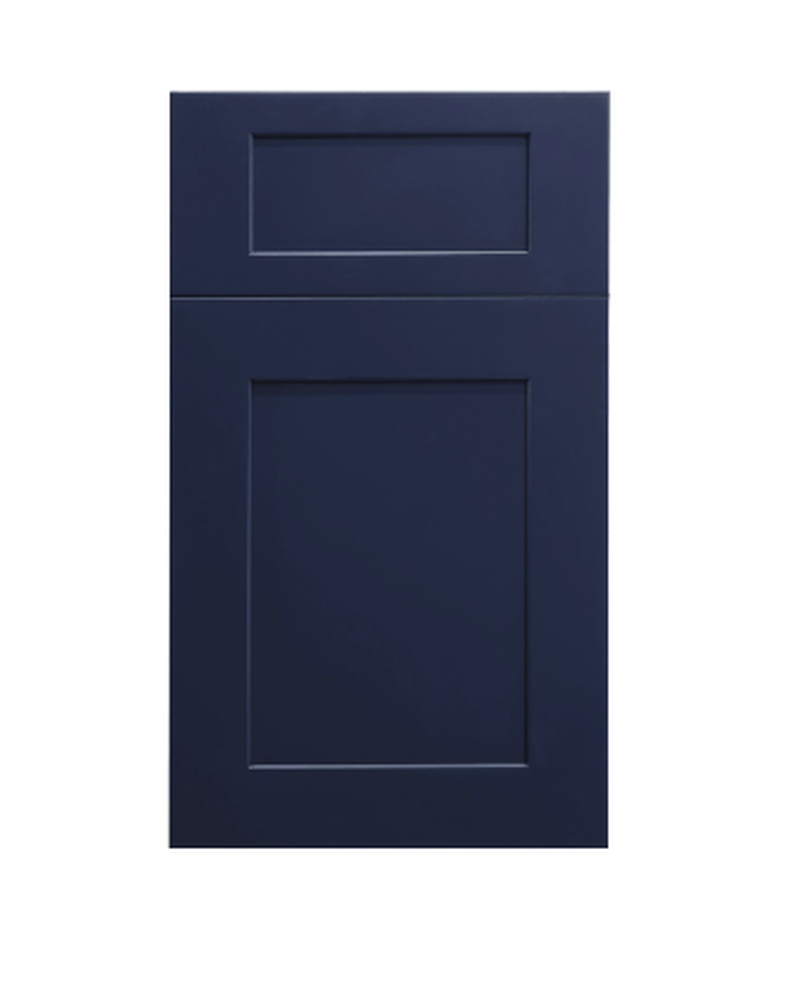 Houston Blue Shaker kitchen cabinet door finish