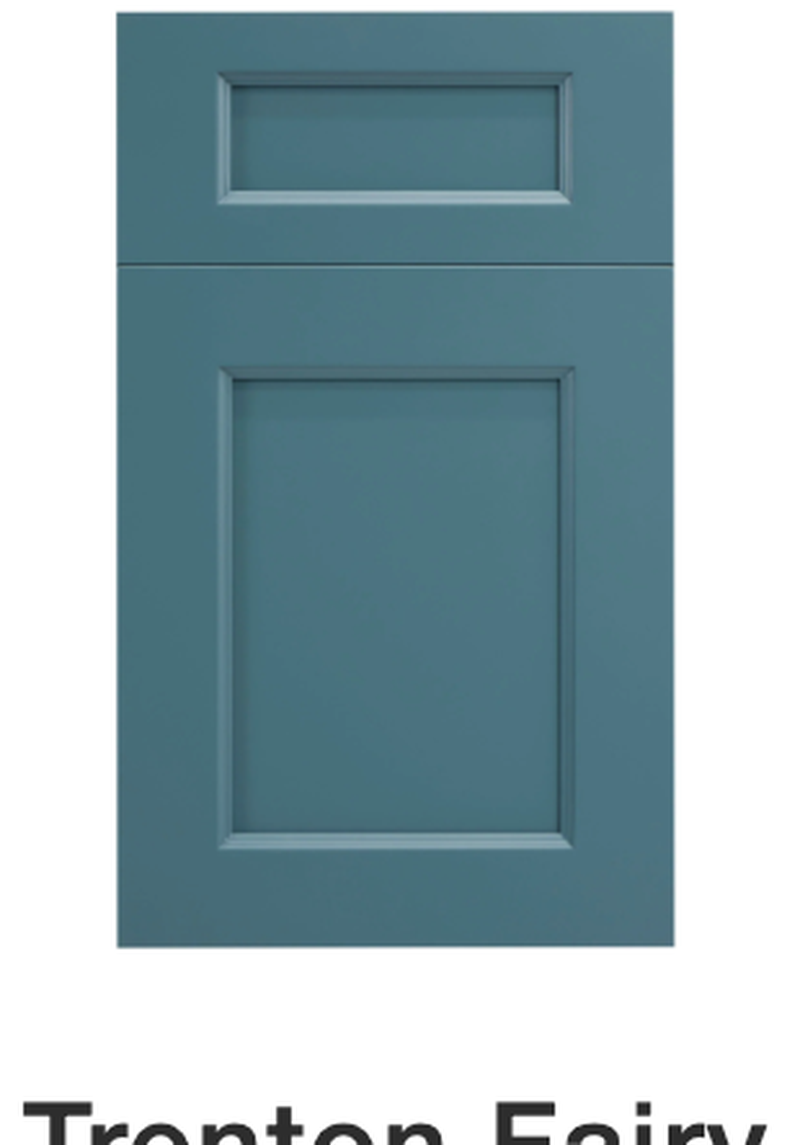 Trenton Fairy Green Raised Panel kitchen cabinet door finish
