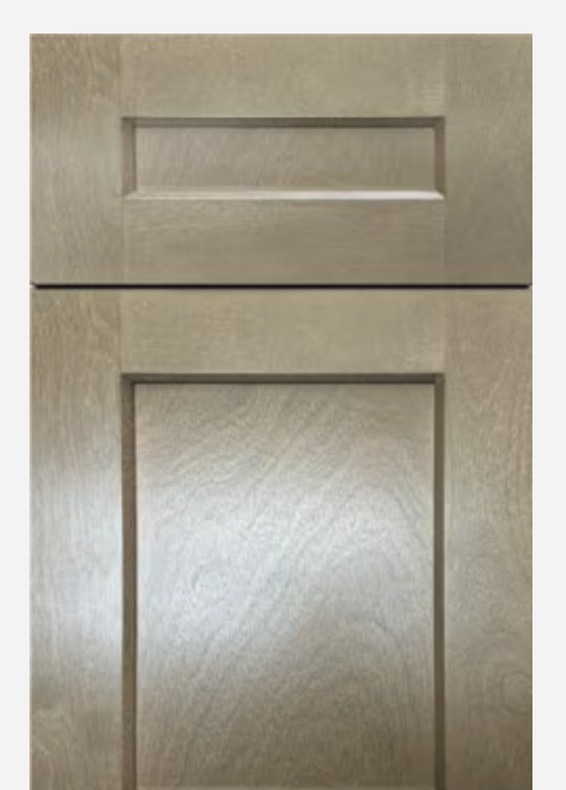 Natural Wood Shaker kitchen cabinet door finish