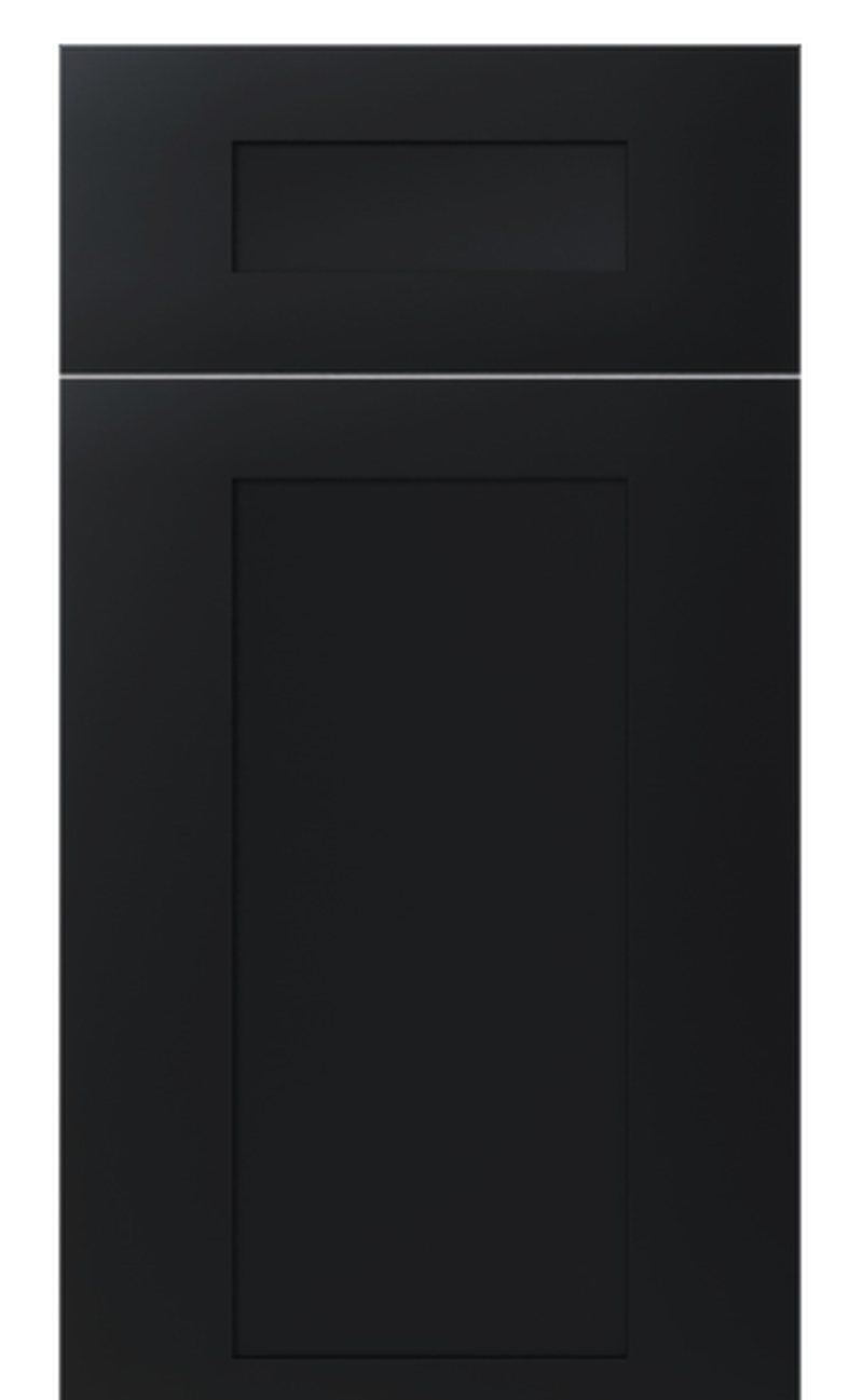 Iron Black Shaker kitchen cabinet door finish