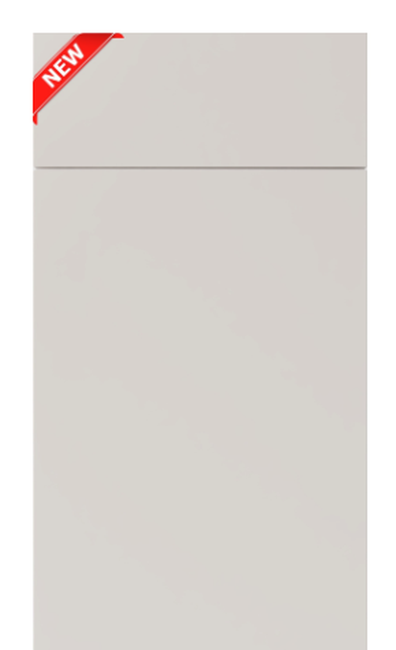 Matt Ivory Frameless European kitchen cabinet door finish