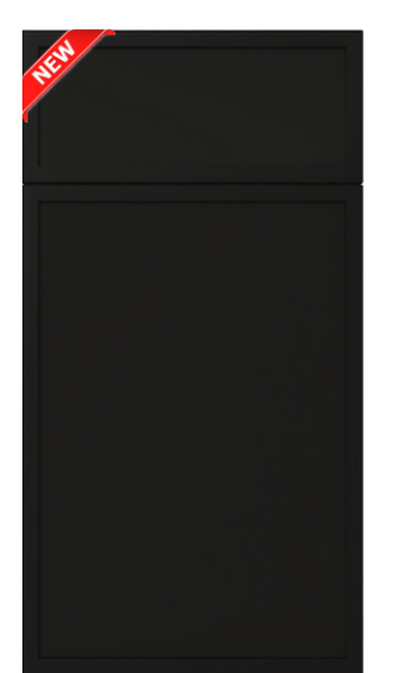 Slim Iron Black Slim Shaker kitchen cabinet door finish