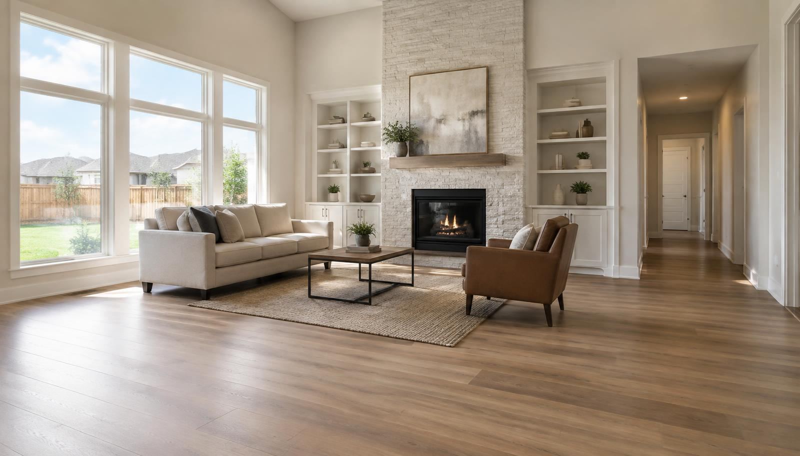 Flooring Installation project completed by Novara Construction in the Houston area